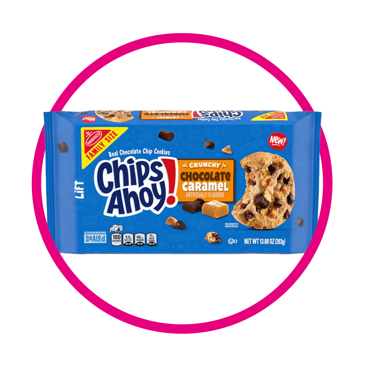 Caja de Chips Ahoy Crunchy Caramel 393 g