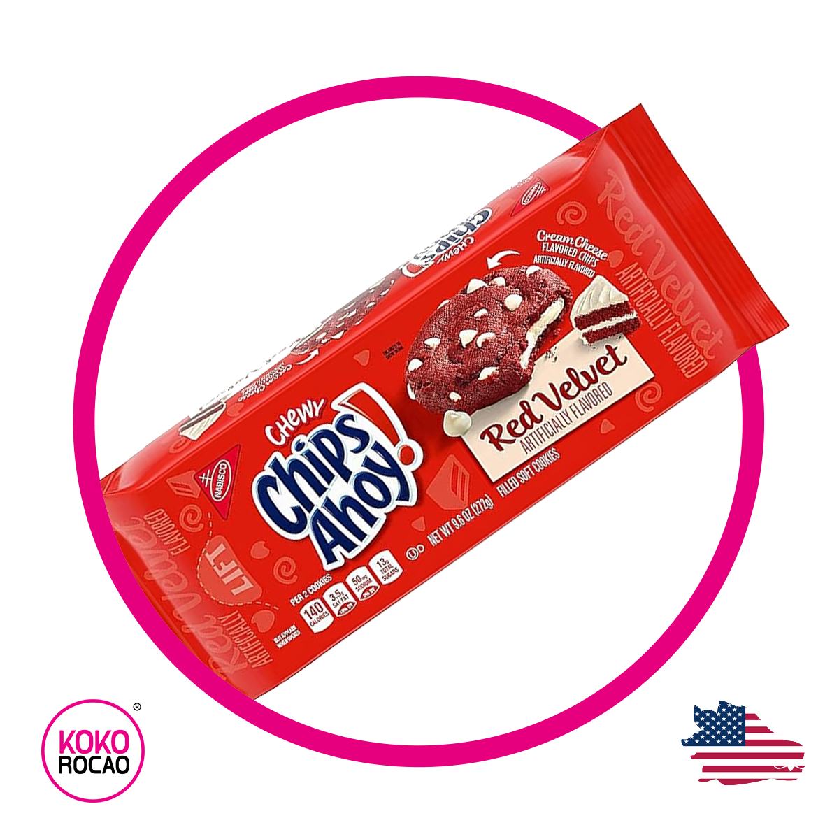 Caja de Chips Ahoy Red Velvet 272 g