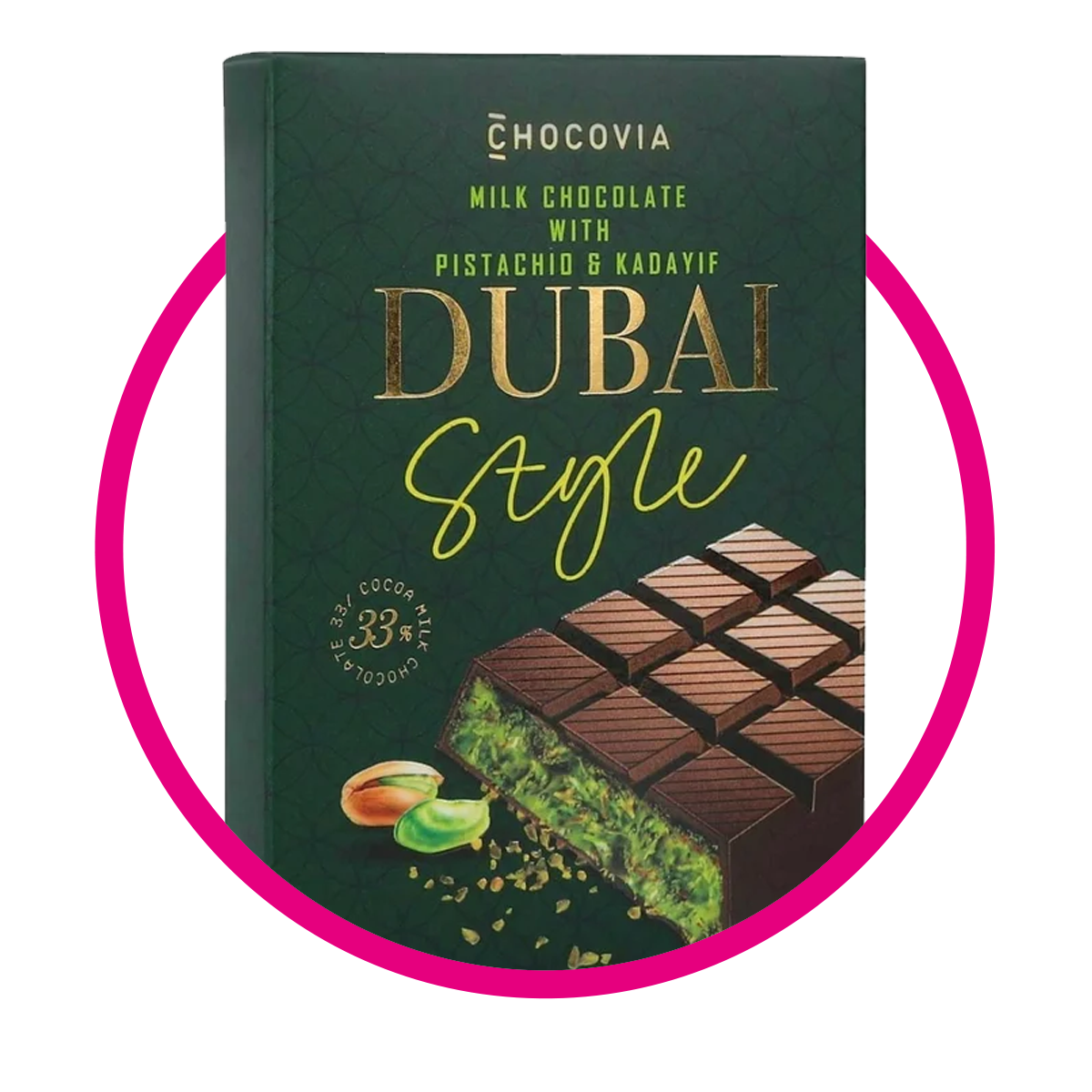 Caja de Chocovia Dubai Style 100 g