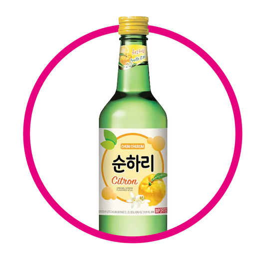 Botella de Soju Citron Alcholica 360 ml