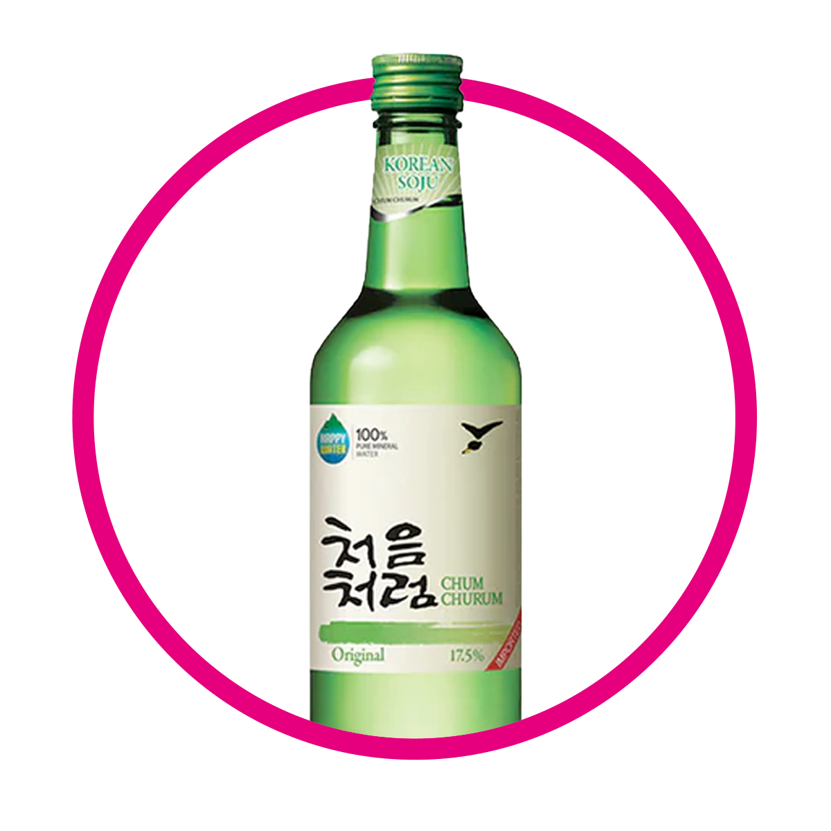 Botella de Soju Original Alcholica 360 ml