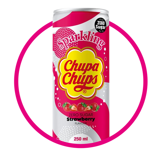 Lata de Chupa Chups Strawberry Zero 250 ml