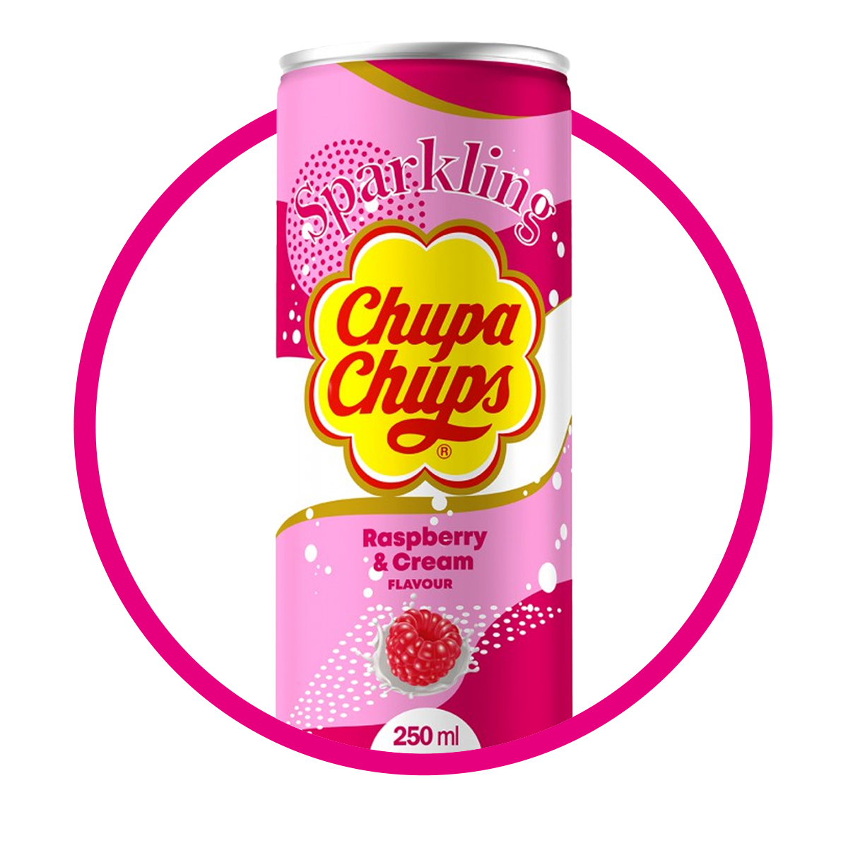 Lata de Chupa Chups Raspberry&Cream 250 ml