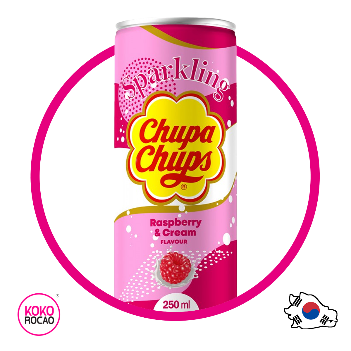Lata de Chupa Chups Raspberry&Cream 250 ml