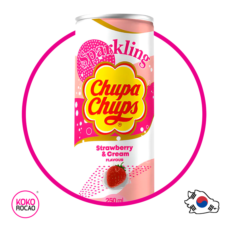 Lata de Chupa Chups Strawberry&Cream 250 ml