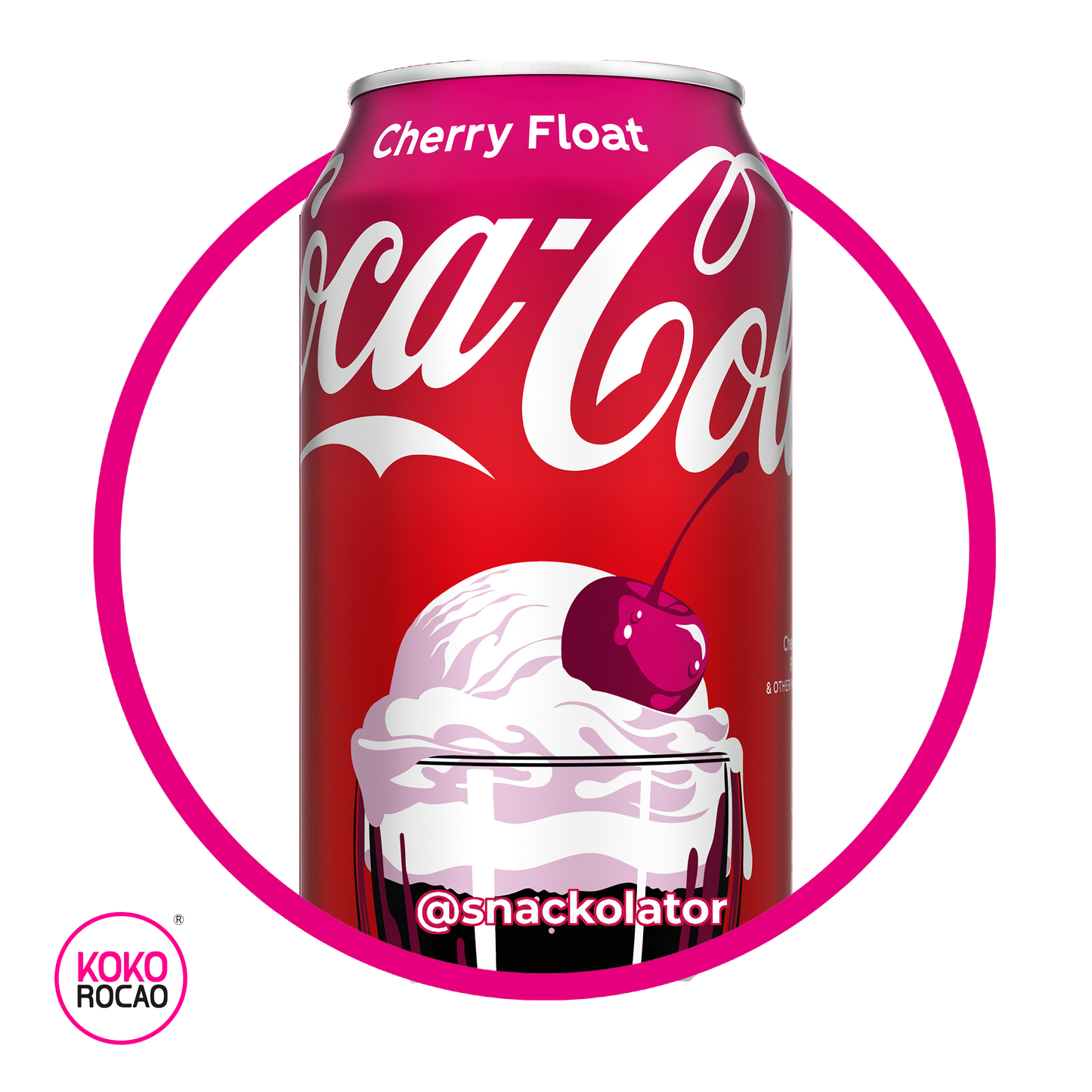Lata de Coca Cola Cherry Float 355 ml