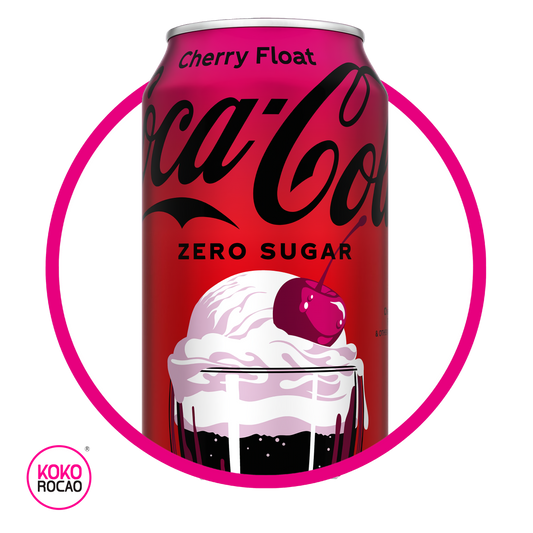 Lata de Coca Cola Cherry Float Zero 355 ml