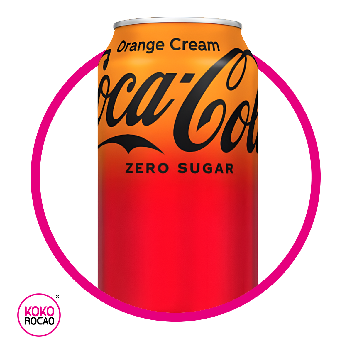 Lata de Coca Cola Orange Zero Sugar 355 ml