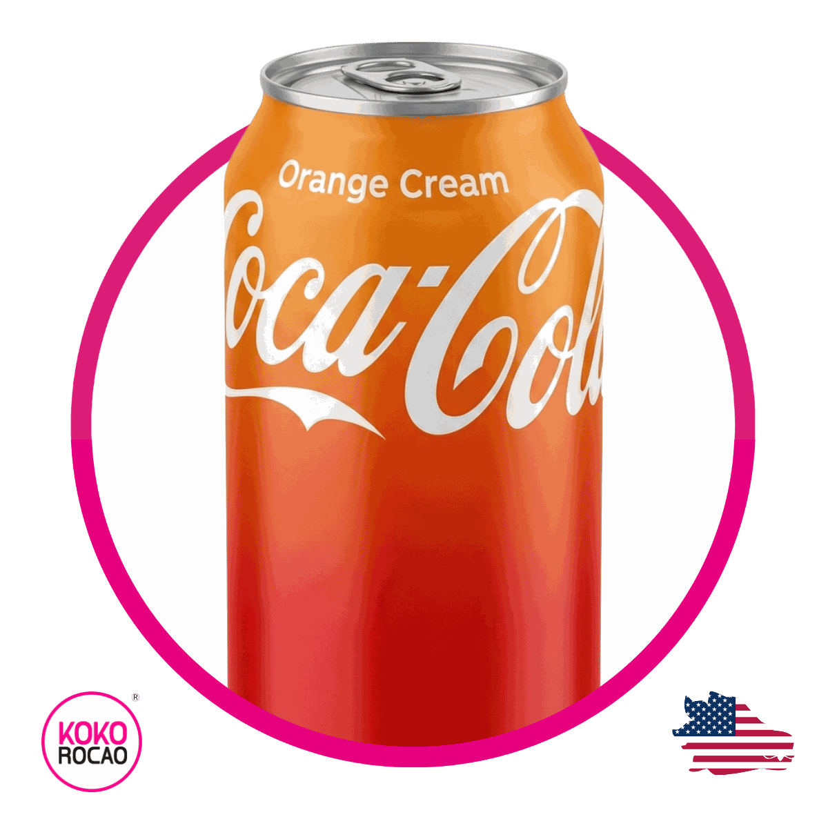 Lata de Coca Cola Orange 355 ml
