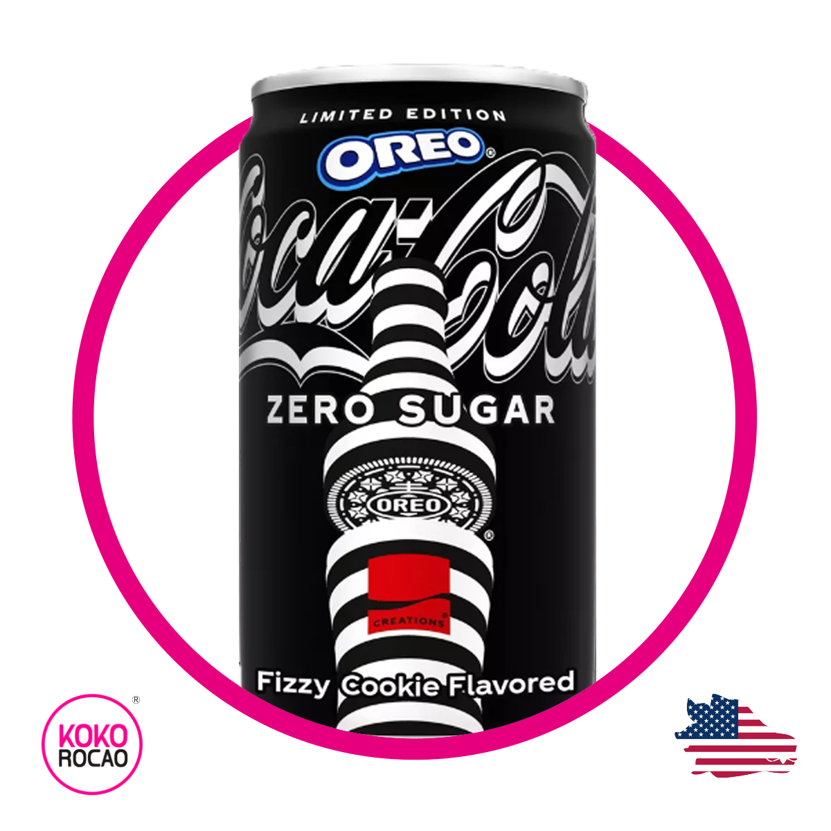 Lata de Coca Cola Oreo Zero Sugar 222 ml