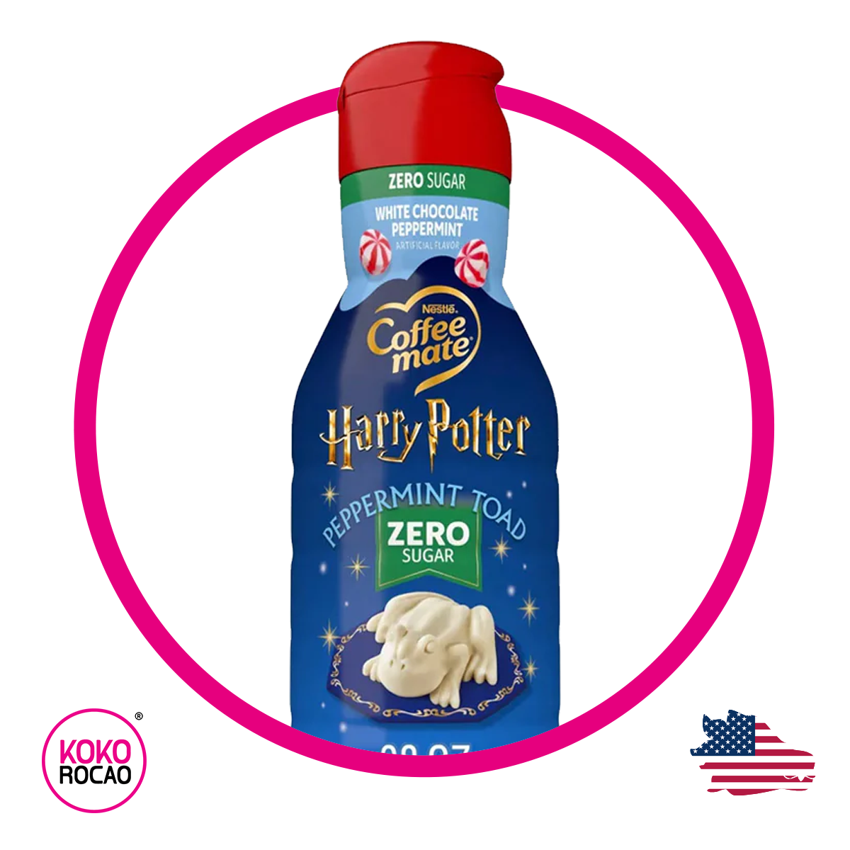 Botella de Coffee Mate Harry Potter Peppermint Zero 825 ml