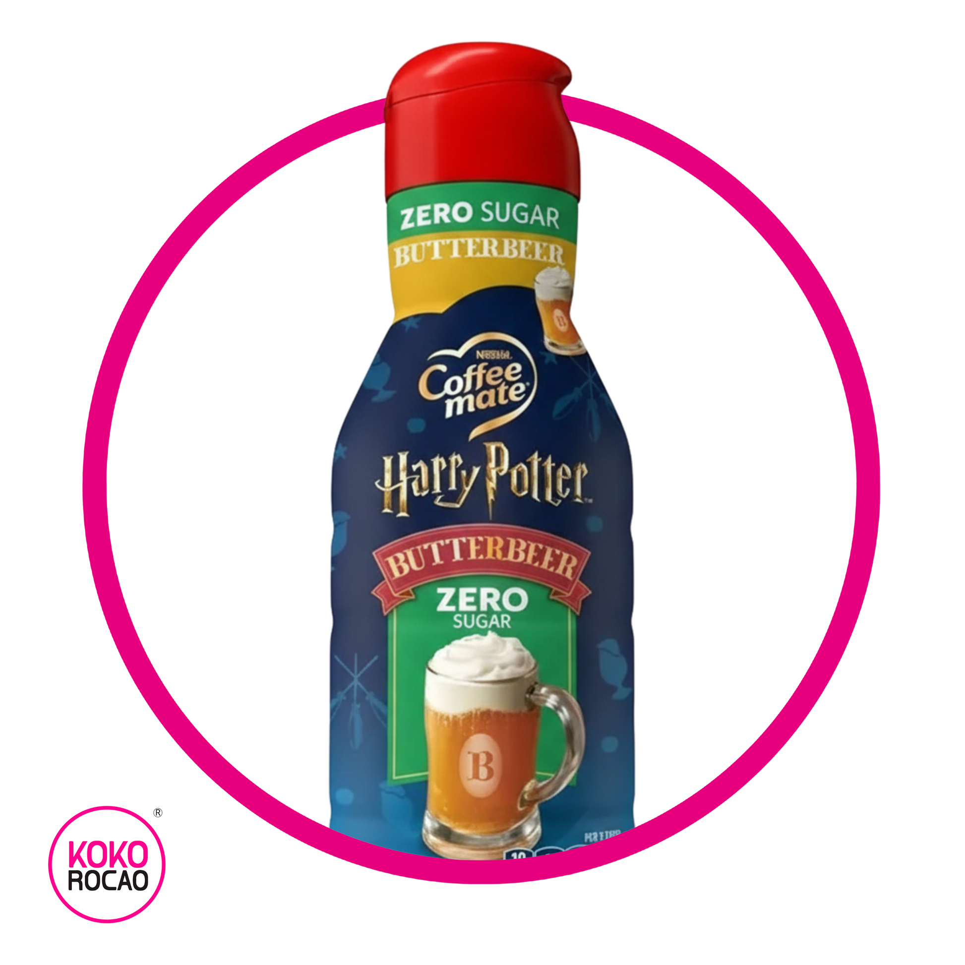 Botella de Coffe Mate Butterbeer Zero Sugar 828 ml