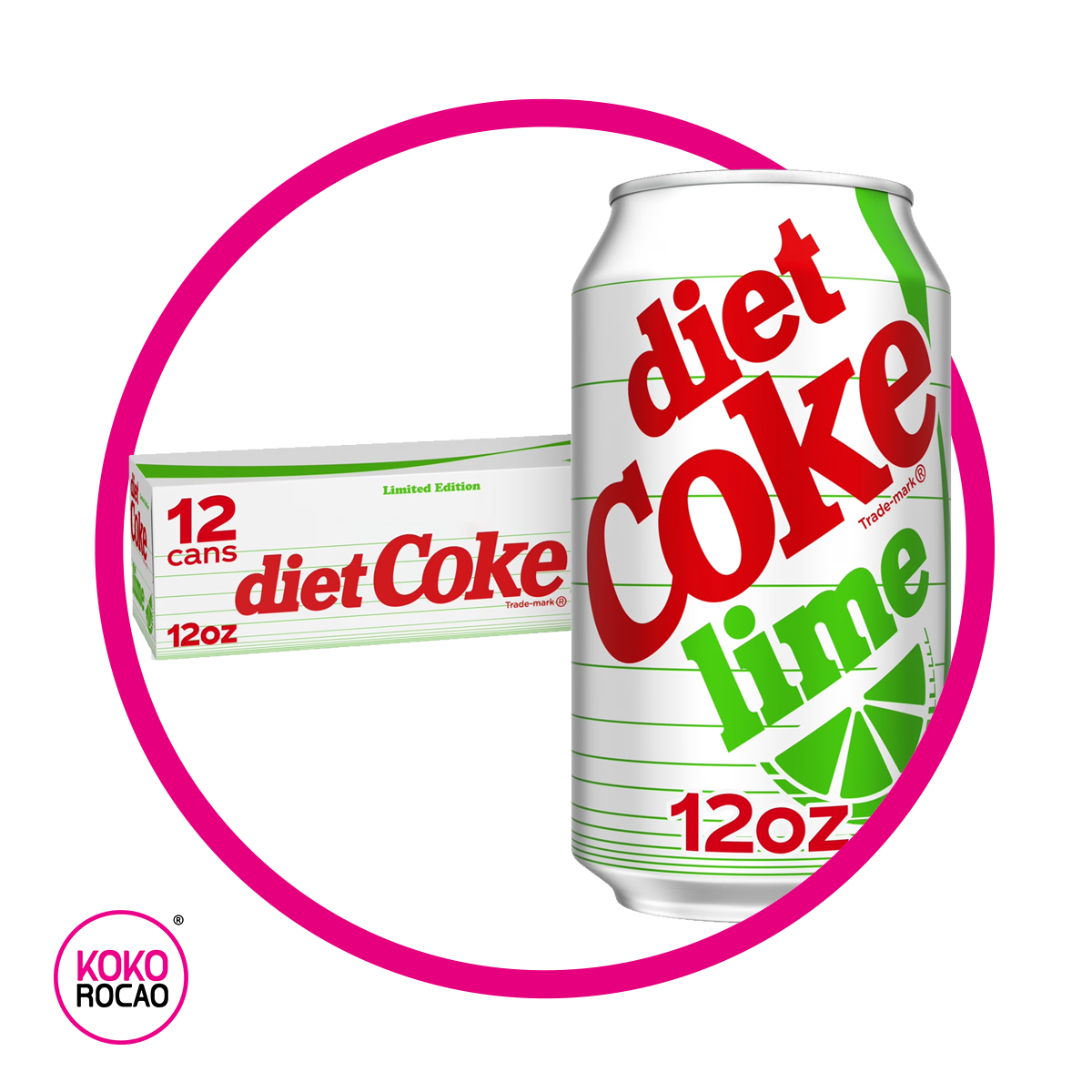 Caja de Coke Diet Lime 355 ml Bundle