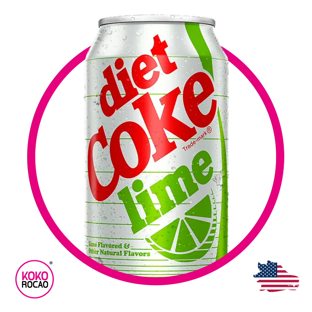 Lata de Coke Diet Lime 355 ml