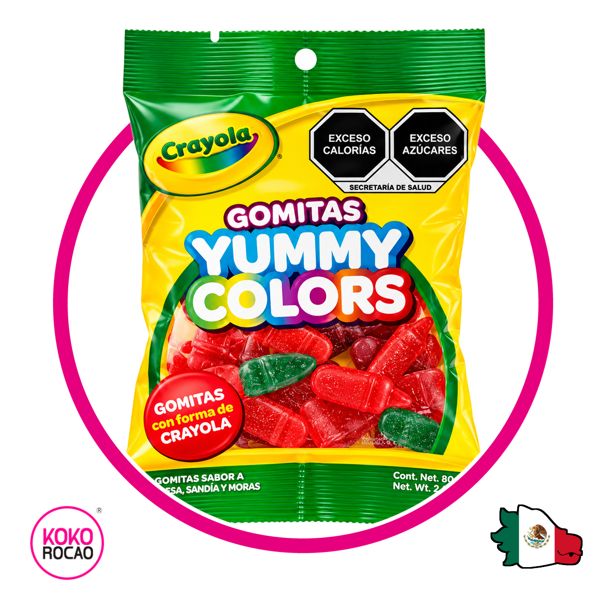 Bolsa de Crayola Yummy Colors 80 g