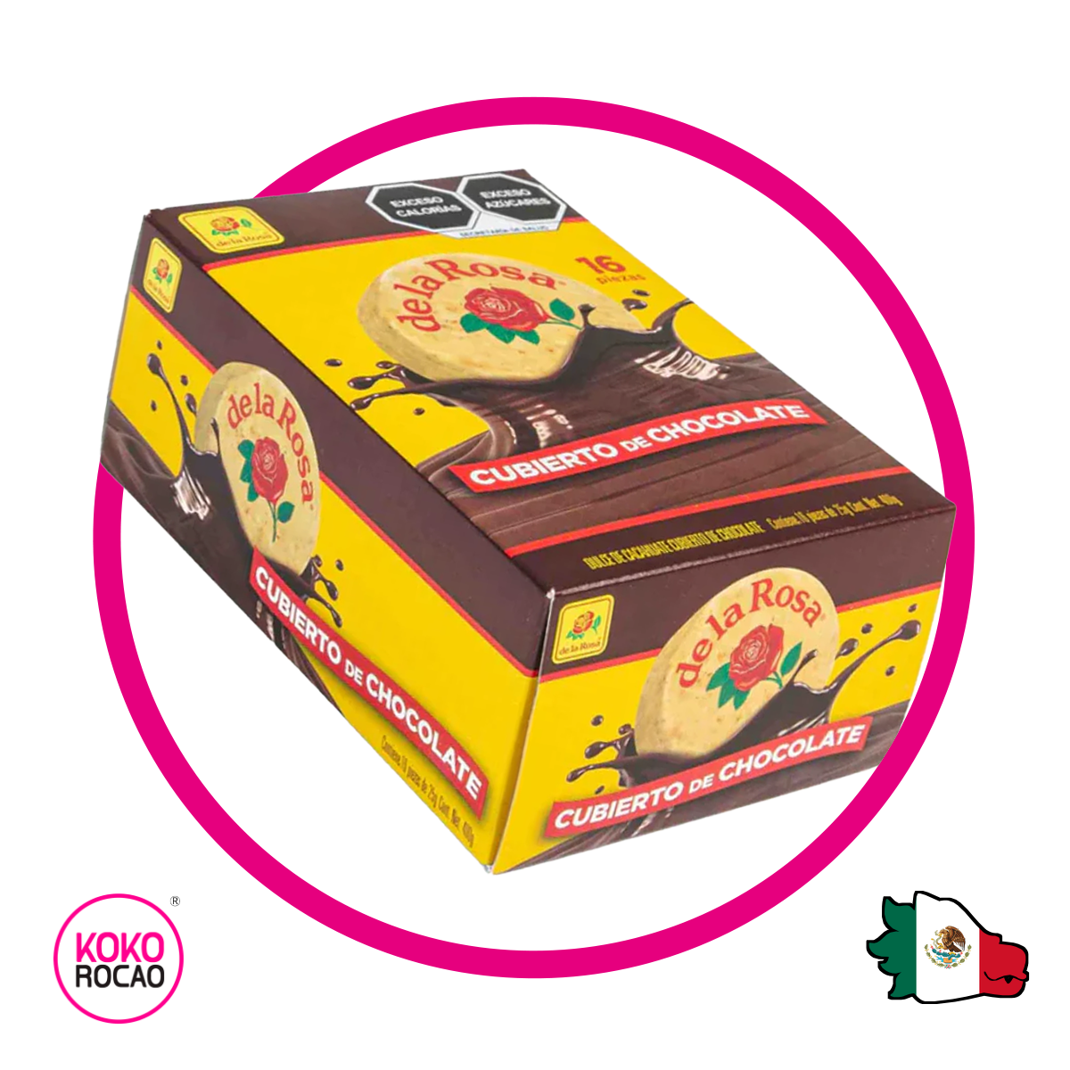 Caja de De la Rosa Mazapan 16 pz