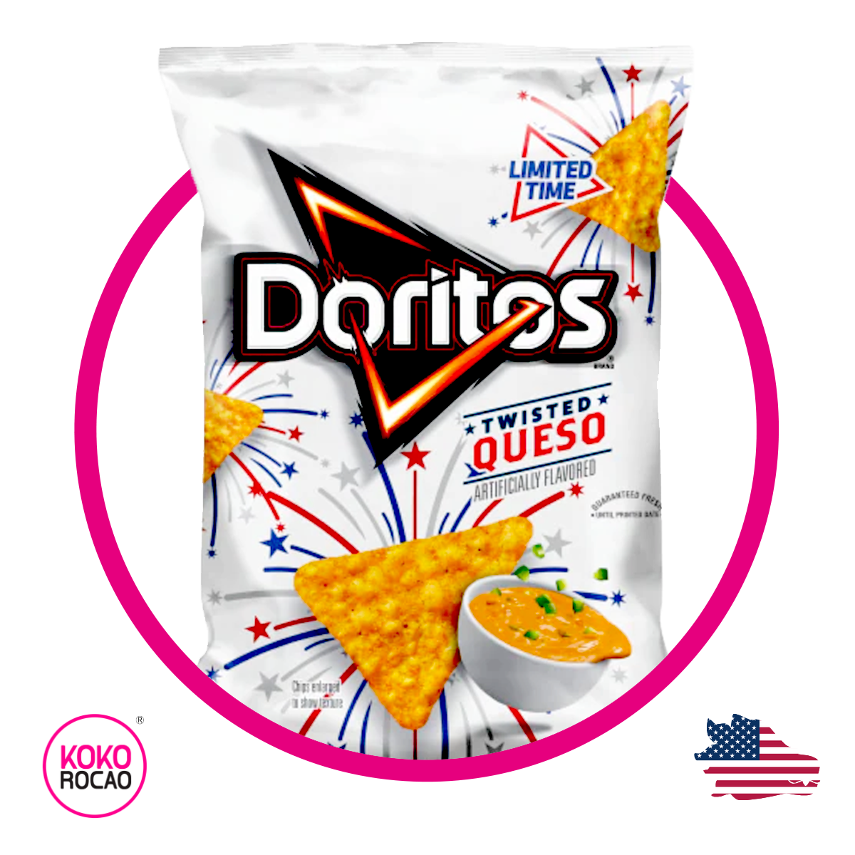 Bolsa de Doritos Twisted Queso 255.1 g