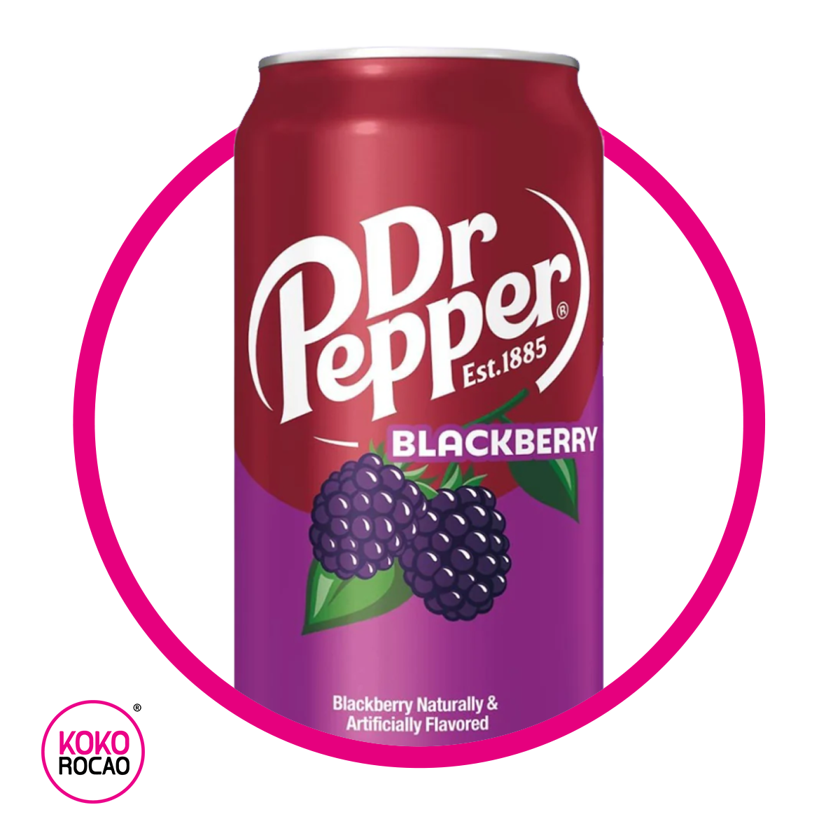 Lata de Dr Pepper Black Berry 355 ml