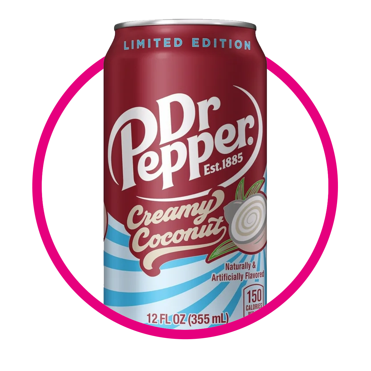 Lata de Dr Pepper Creamy Coconut 355 ml