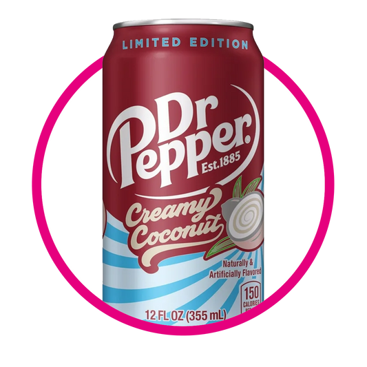 Lata de Dr Pepper Creamy Coconut 355 ml