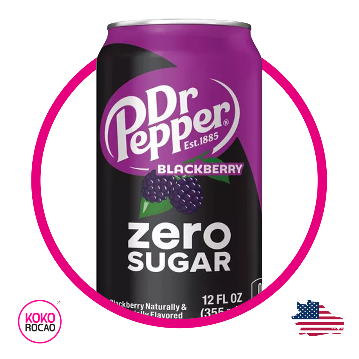 Dr Pepper Black Berry Zero Sugar 355 ml