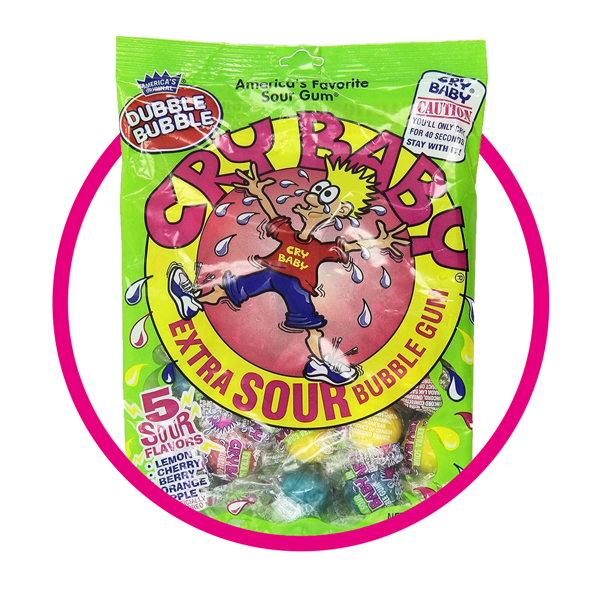 Bolsa de Dubble Bubble Cry Baby 113 g