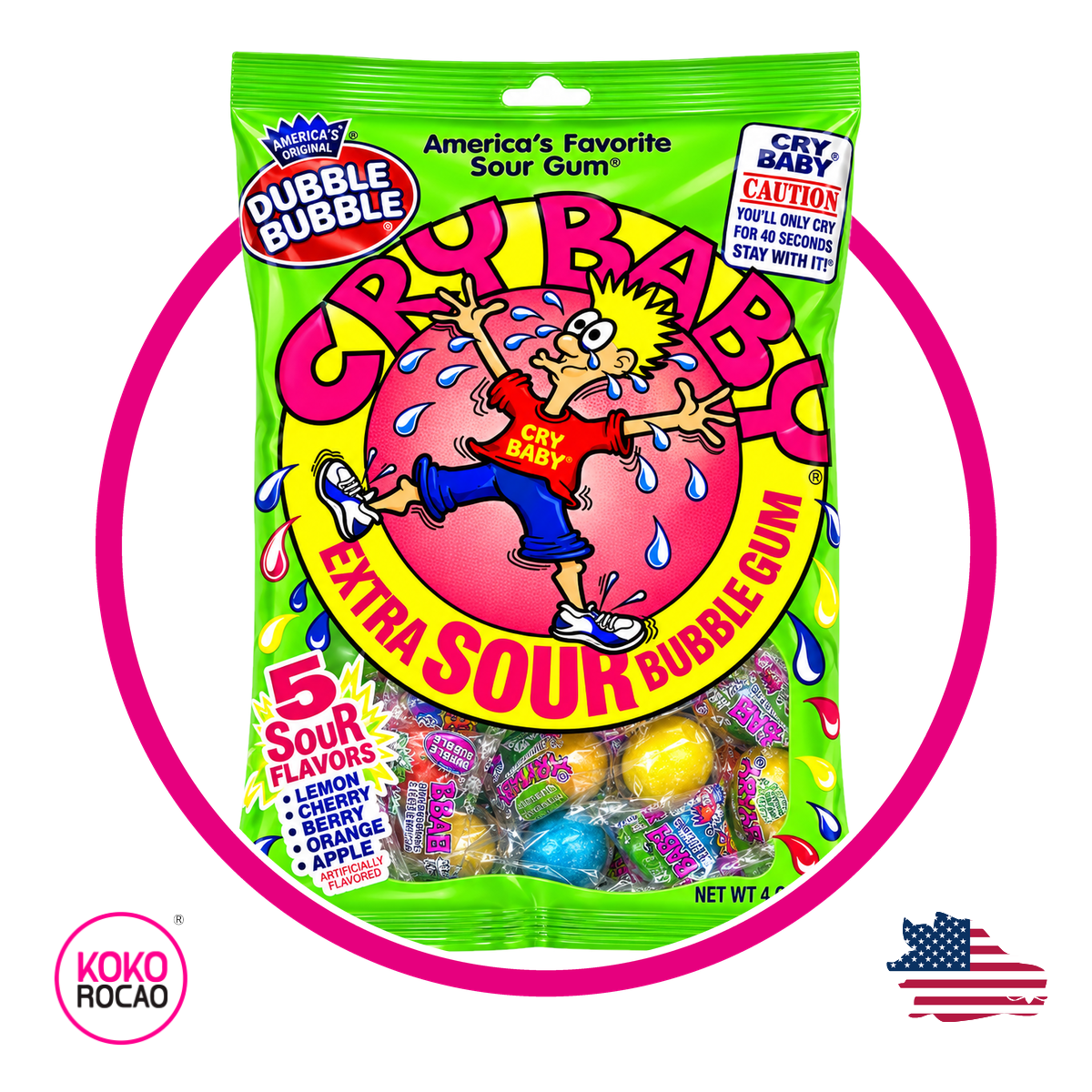 Bolsa de Dubble Bubble Cry Baby 113 g