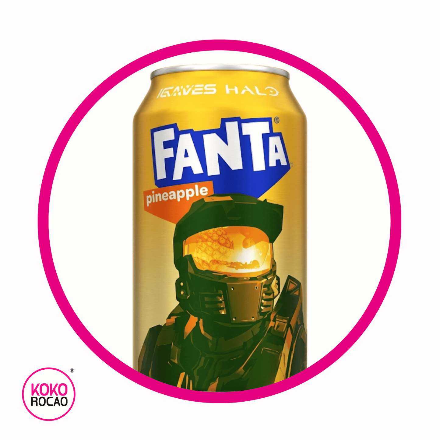Lata de Fanta Halo Pieapple 355 ml