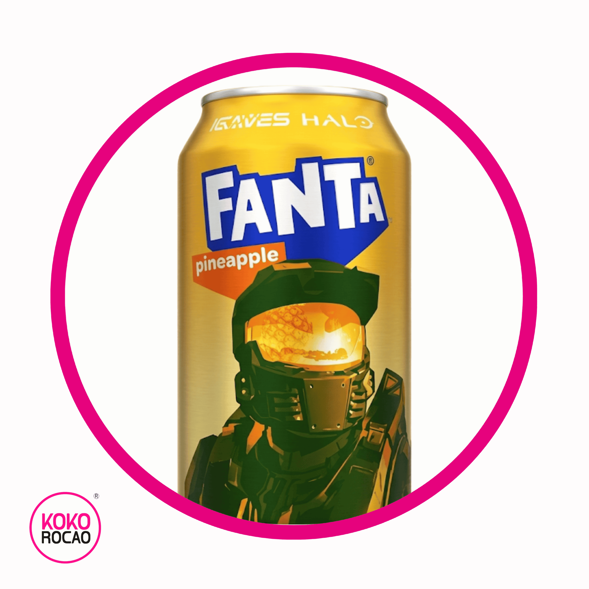 Lata de Fanta Halo Pieapple 355 ml