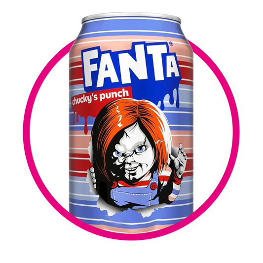 Lata de Fanta Chuckys Punch 355 ml