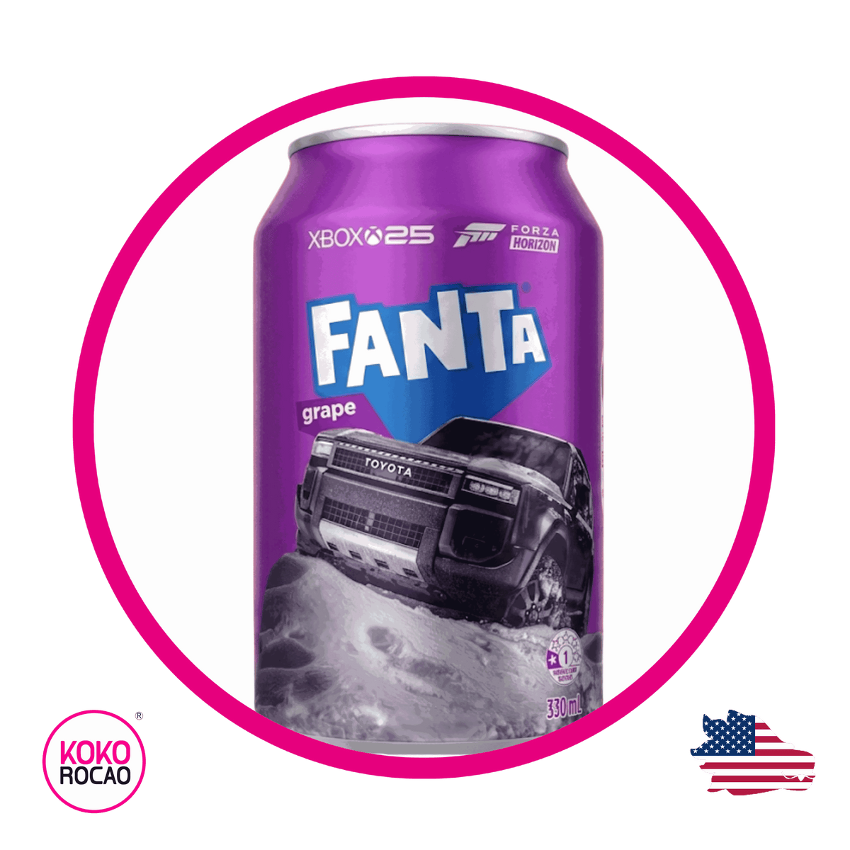Lata de Fanta Forza Grape 355 ml