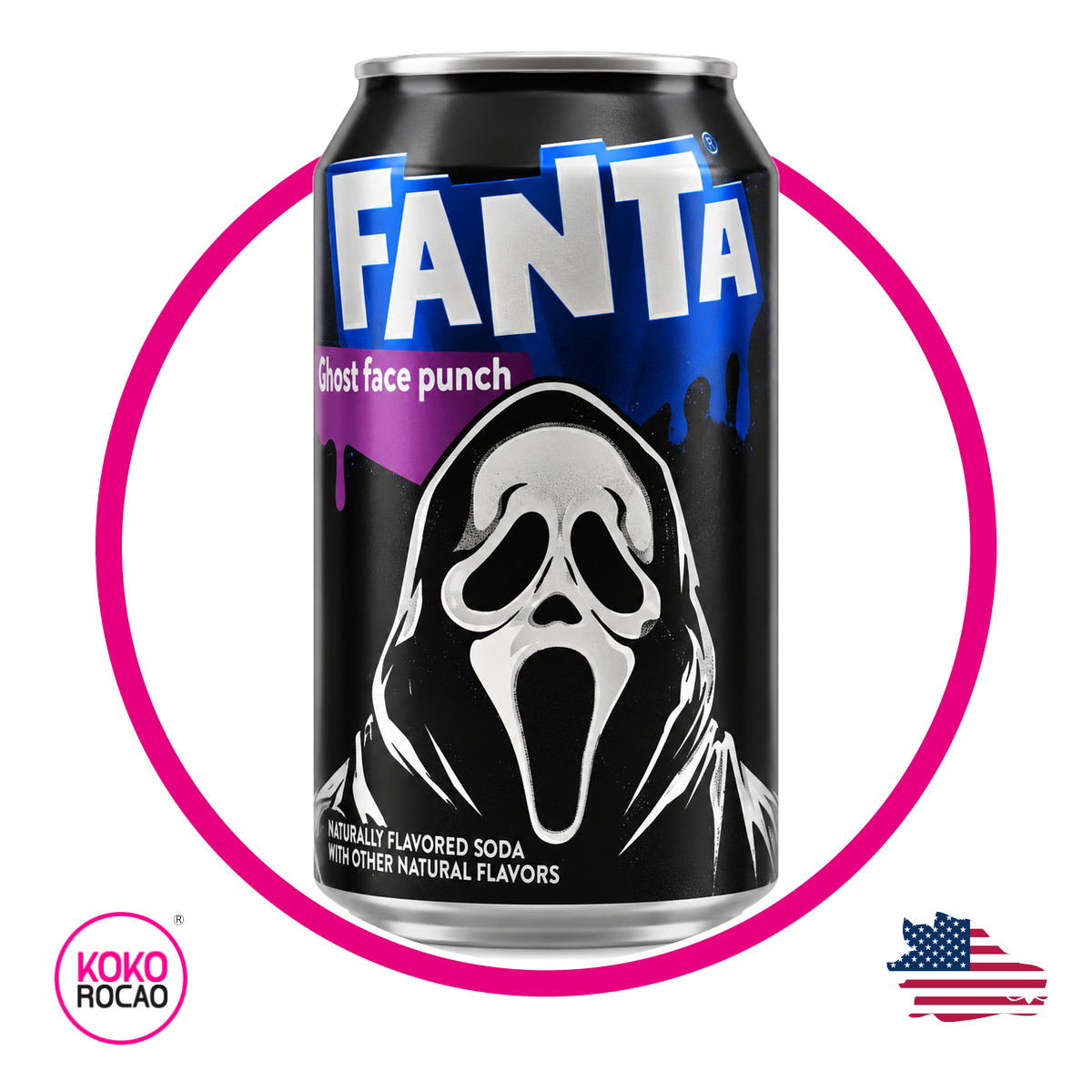 FANTA GHOST FACE PUNCH SODA LATA 355ML