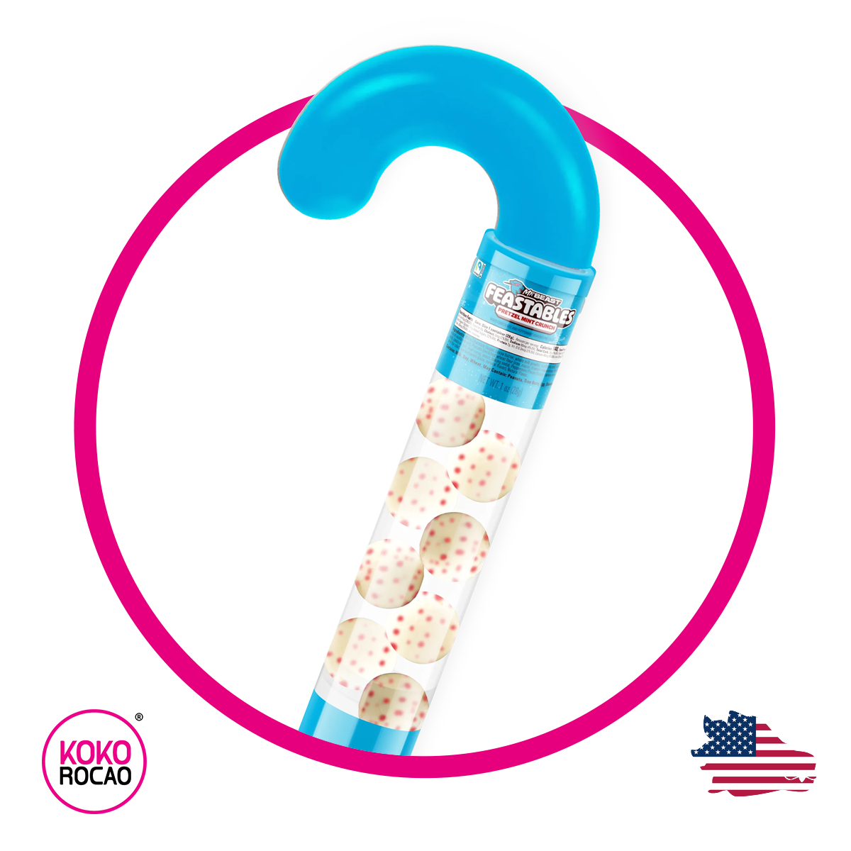 Feastables Pretzel Mint Crunch Tubo 28 g