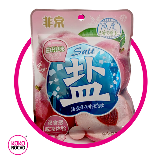 Bolsa de Fei Chang Peach Bubble Gumm 24 g