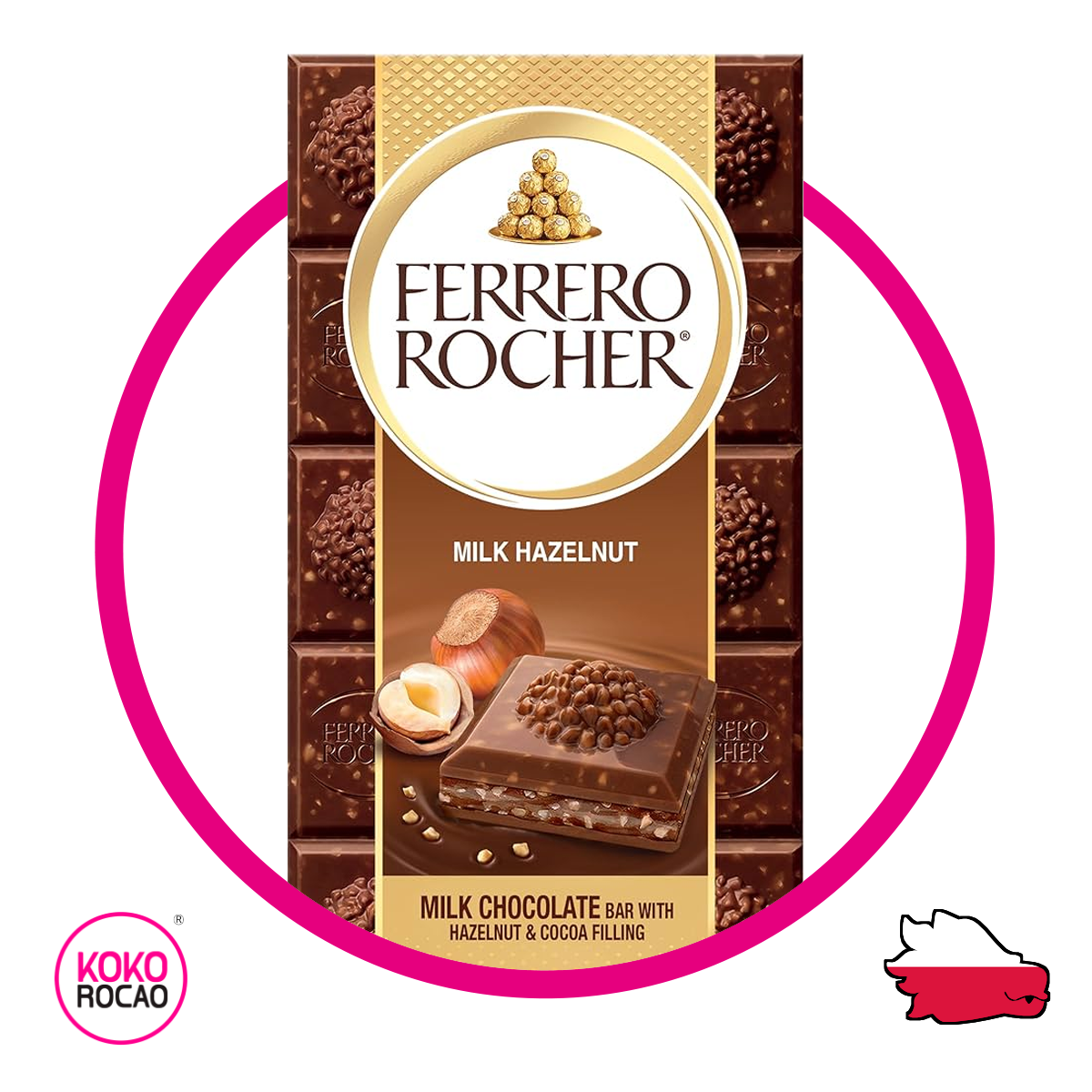 Caja de Ferrero Rocher Hazelnut 90 g