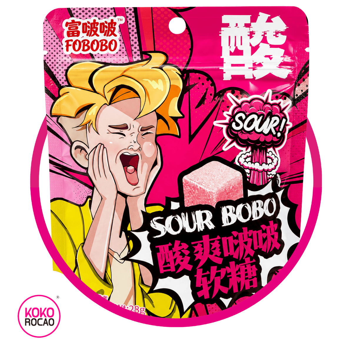Bolsa de Fobobo Sour Ciruela 28 g