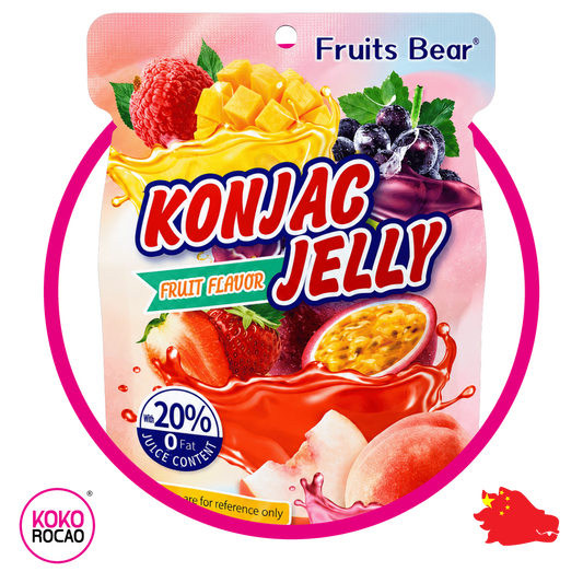 Bolsa de Fruits Bear Konjac Jelly Gelatin 160 g