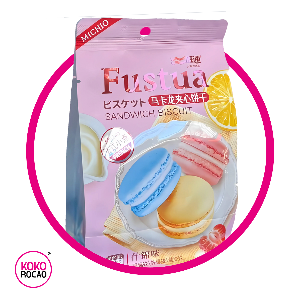 Bolsa de Fustua Sandwich Biscuit 80 g