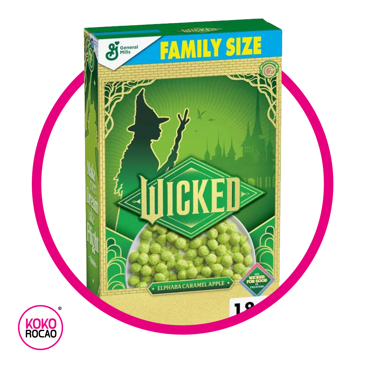 Caja de General Mills Wicked Elphaba 513 g