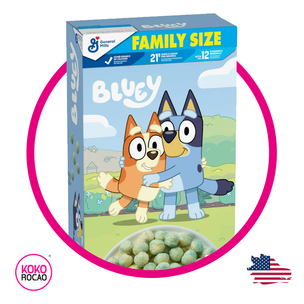 Caja de General Mills Bluey 510 g