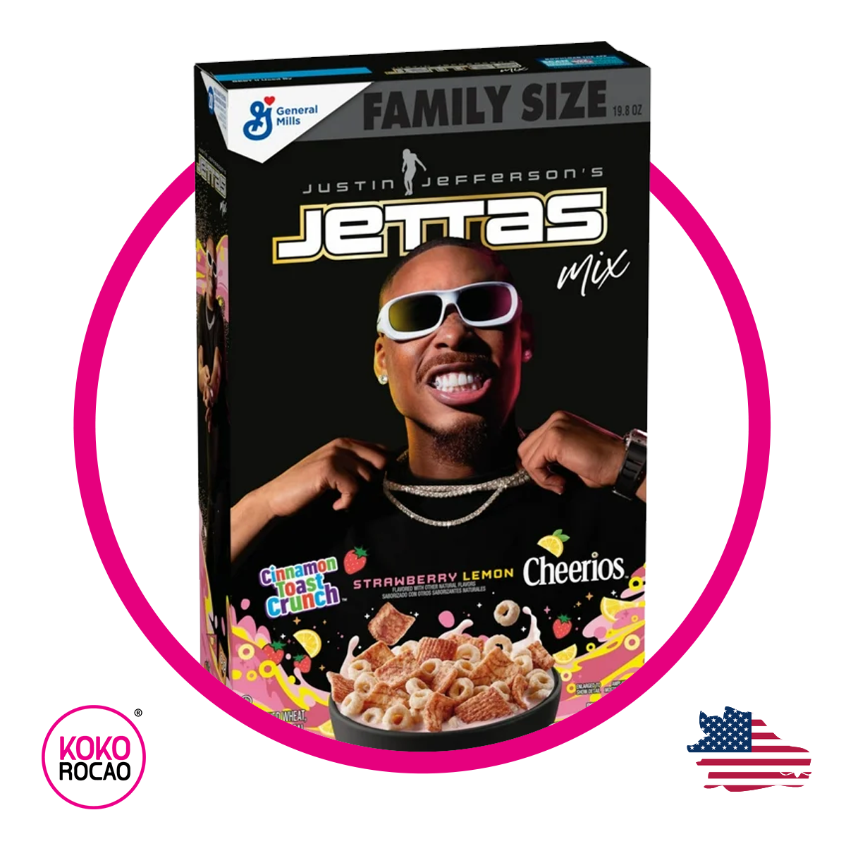 Caja de General Mills Jettas Mix 561 g