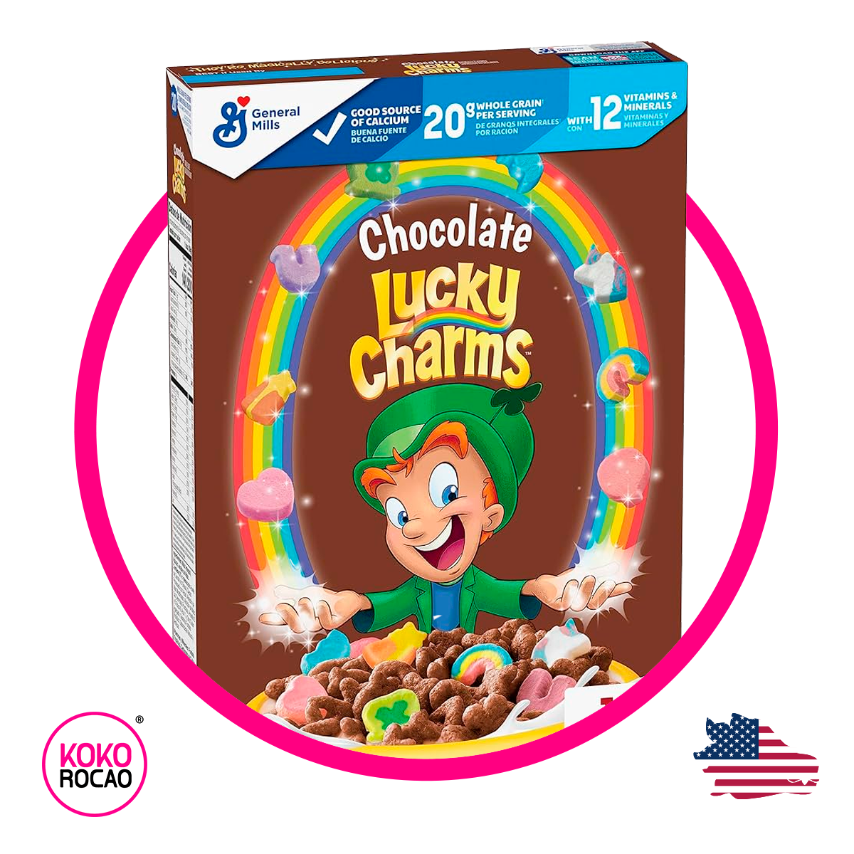 Caja de General Mills Lucky Charms 300 g