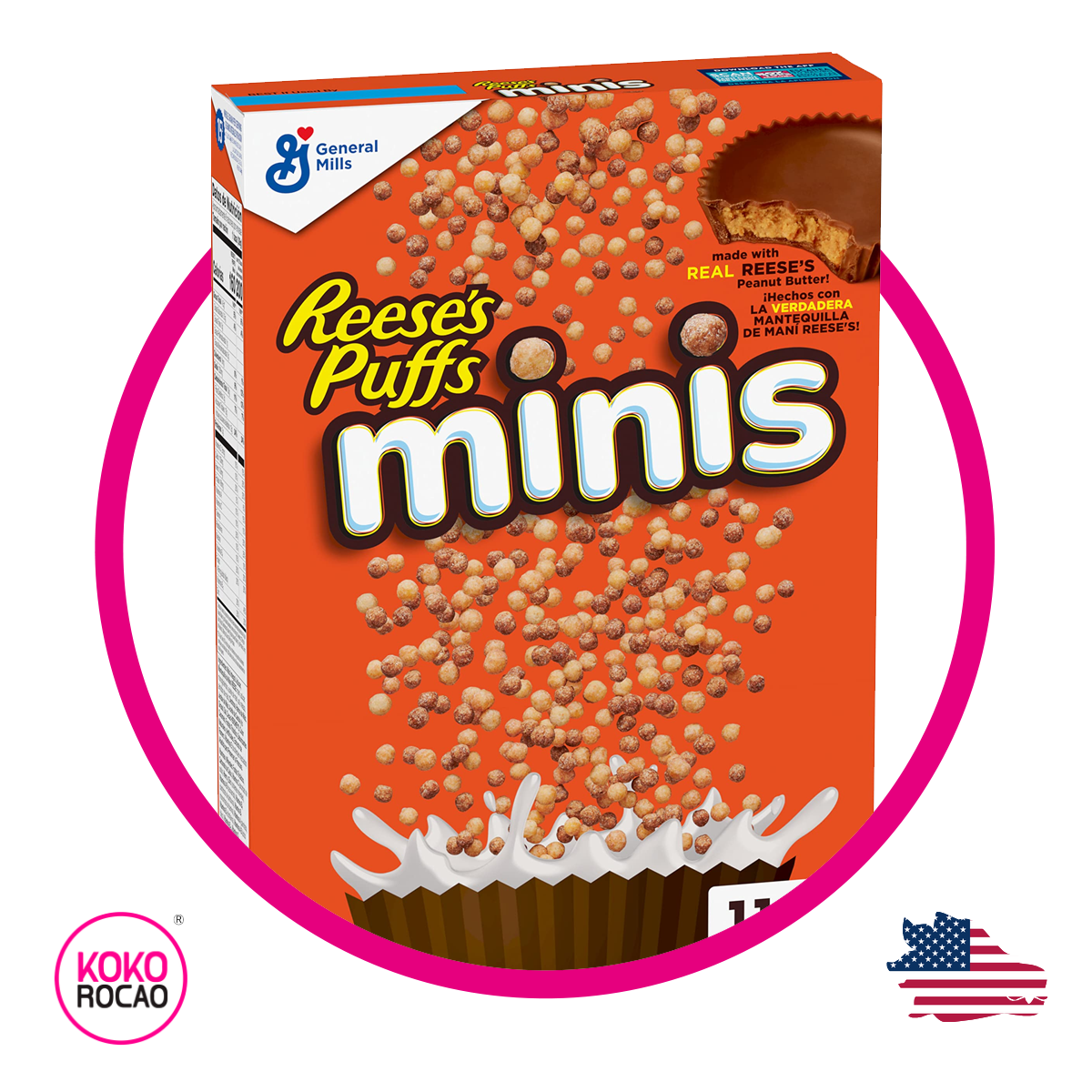 Caja de General Mills Reese's Puff Minis 331 g