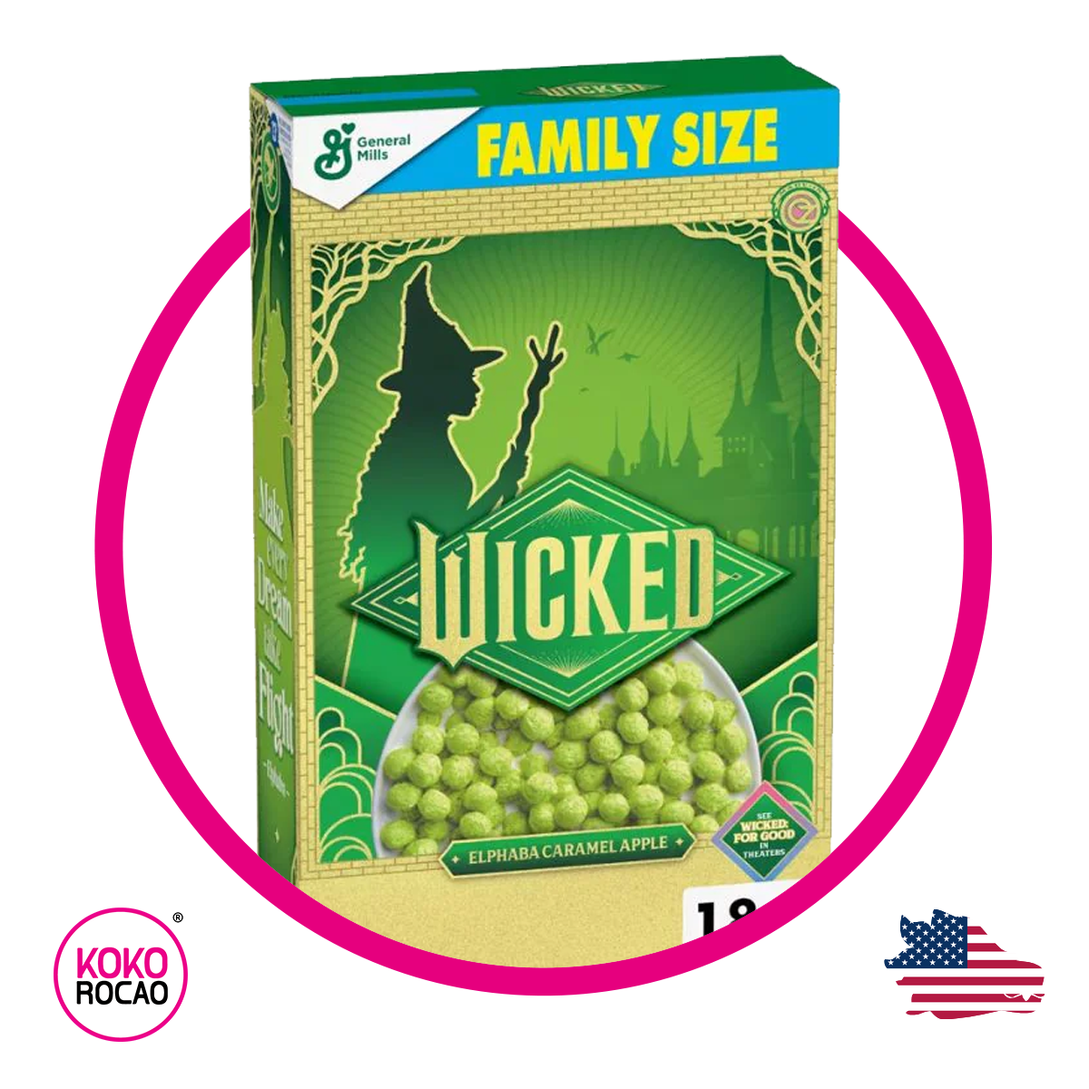 Caja de General Mills Wicked Elphaba 513 g