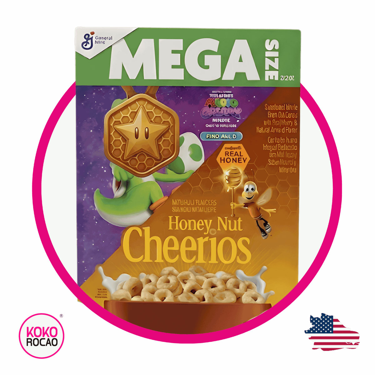 Caja de General Mills Yoshi Cheerios 771 g