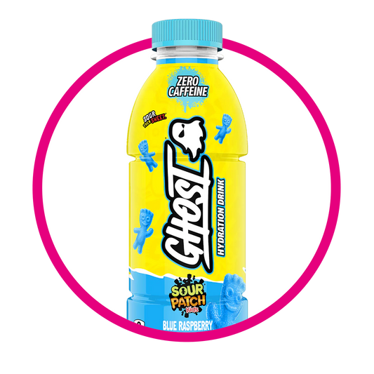 Botella de Ghost Sour Patch Blue Raspberry 500 ml