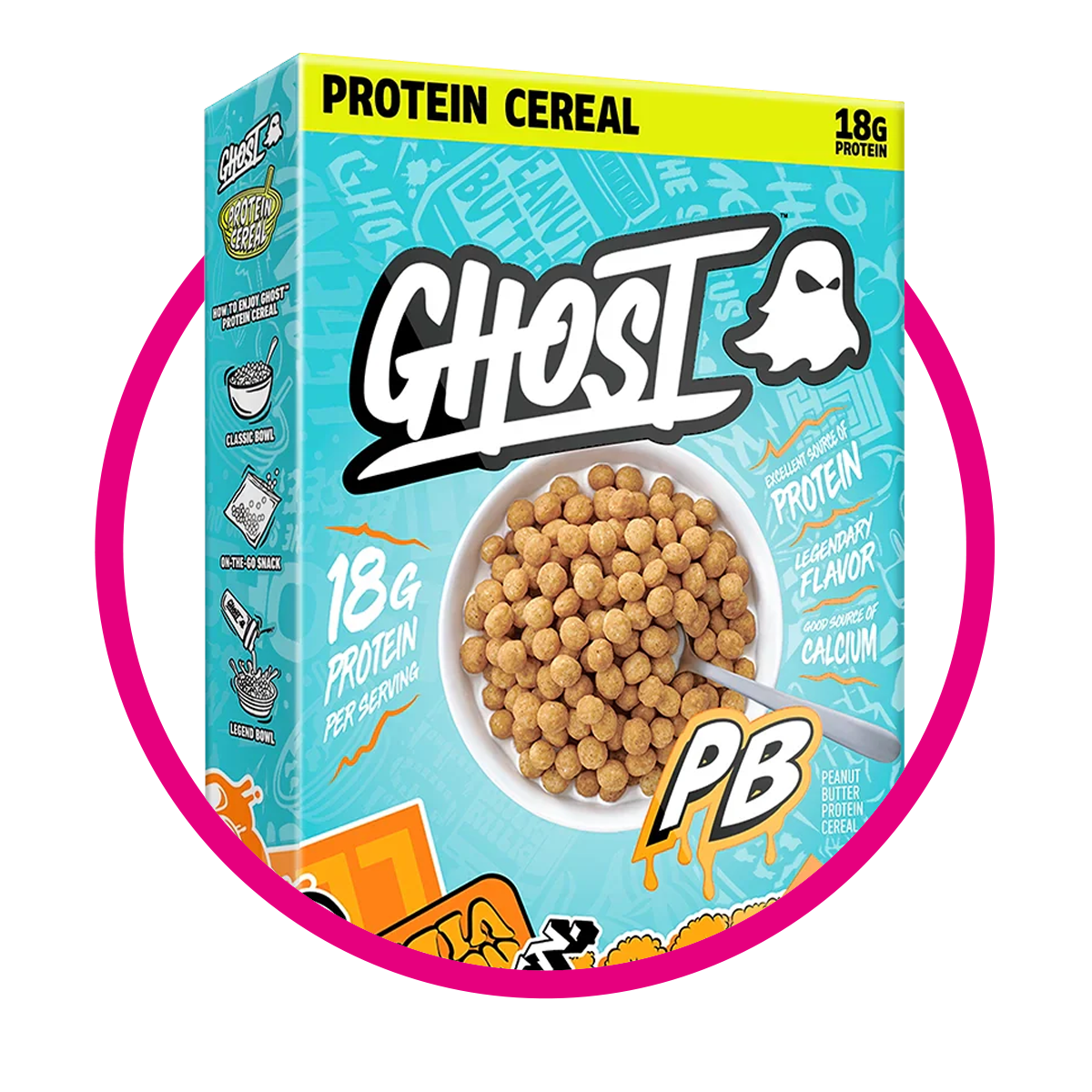 Caja de Ghost Peanut Butter Protein 306 g