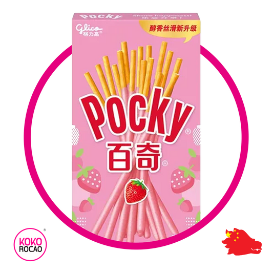 Caja de Glico Pocky Strawberry 55 g