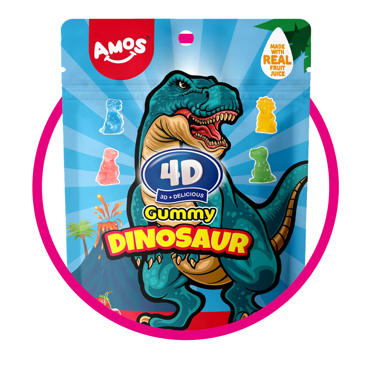 Bolsa de 4D Dinnosaur 100 g