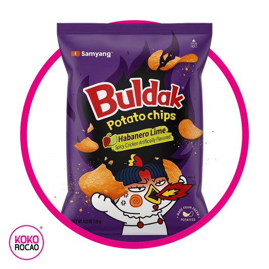Bolsa de Samyang Buldak Potato Chips Habanero Lime 120 g